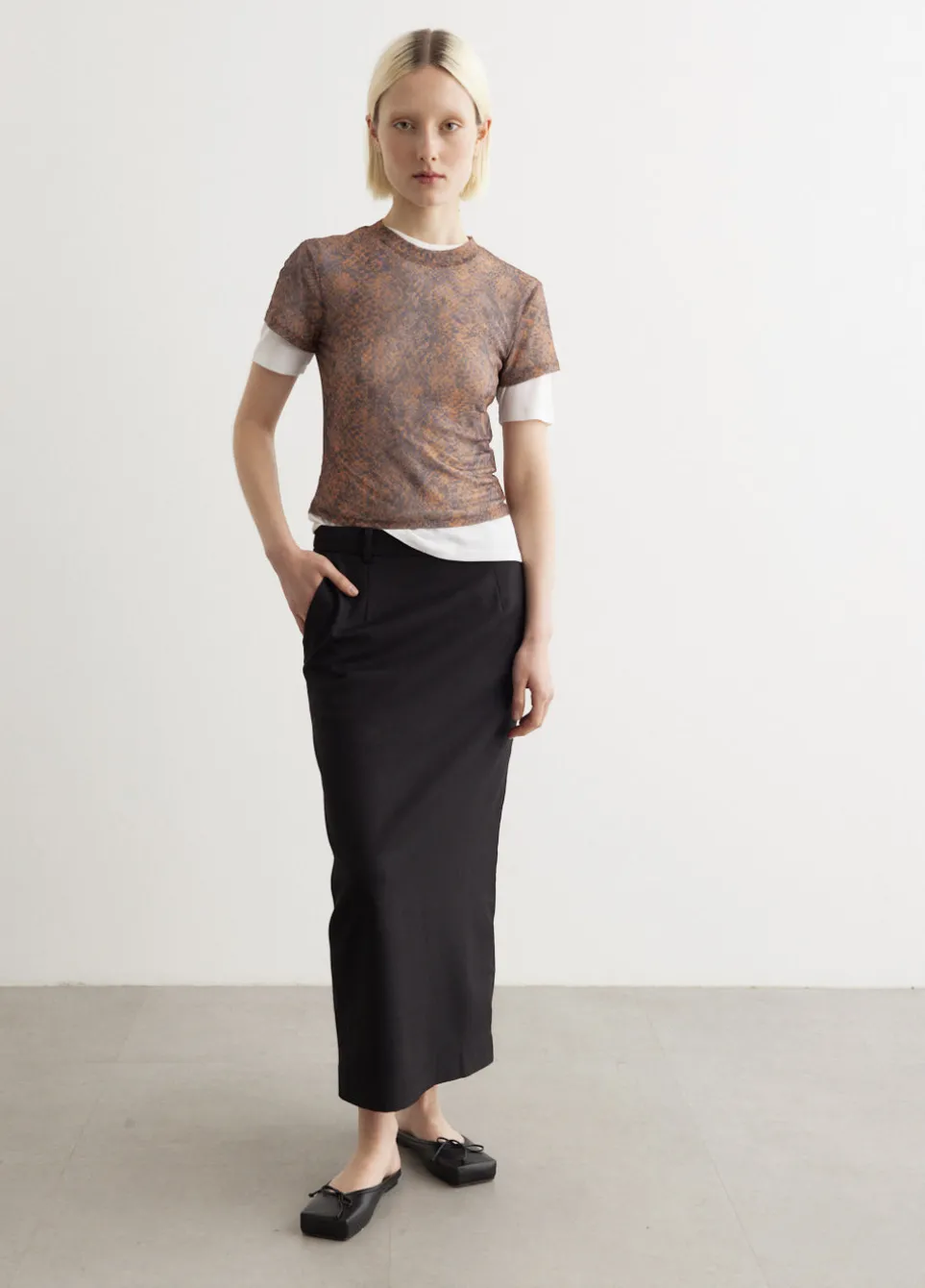 Pillar Long Tailored Skirt
