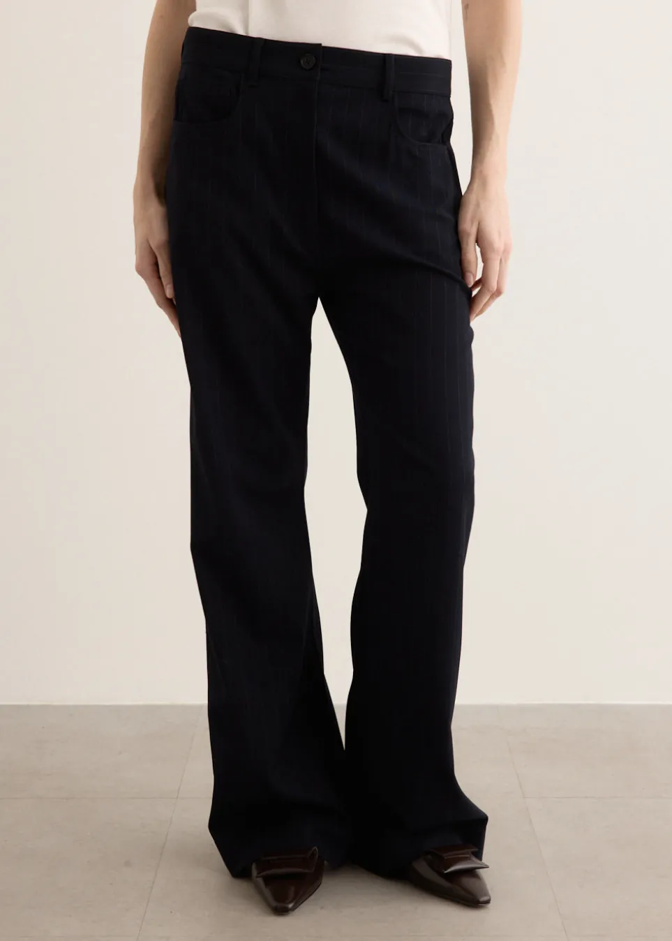 Pinstripe Trousers