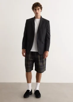 Polyester Ramie Poplin Tailored Jacket