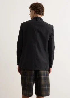 Polyester Ramie Poplin Tailored Jacket