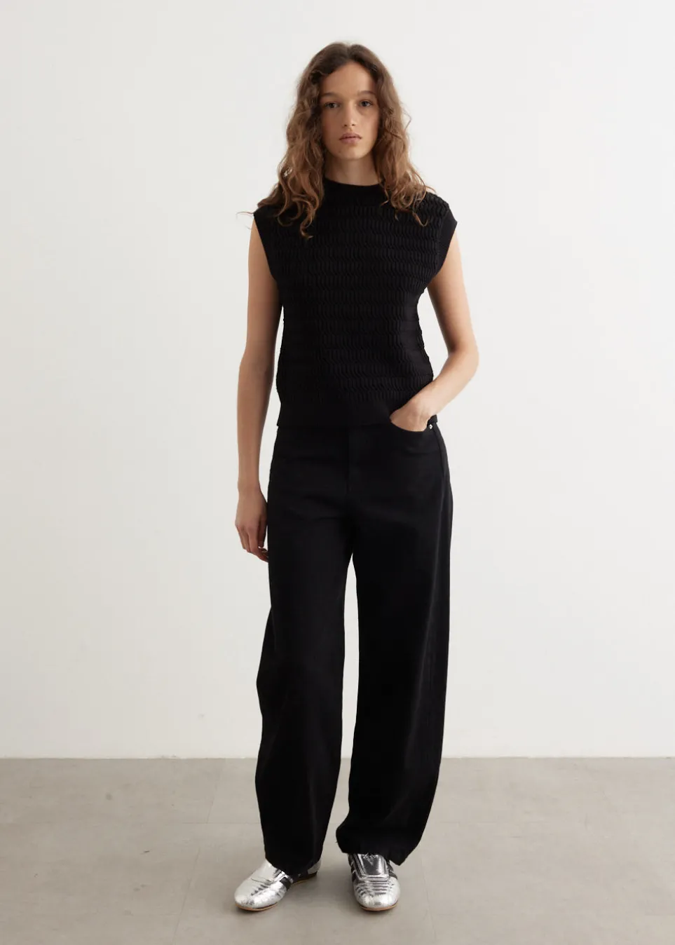 Present Textured Knit Vest