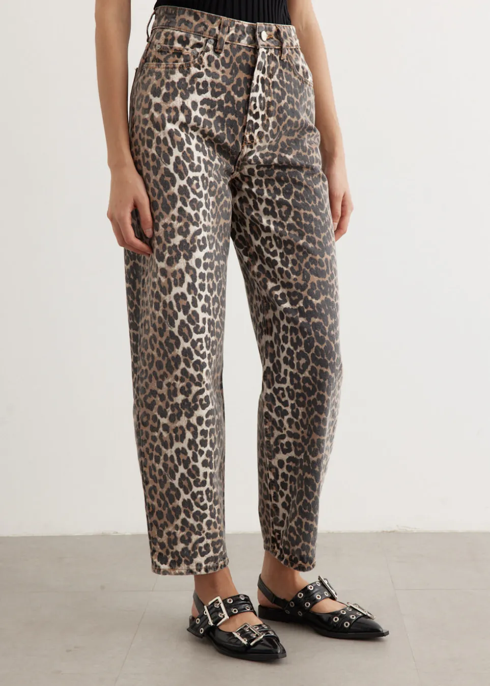 Print Denim Stary Jeans