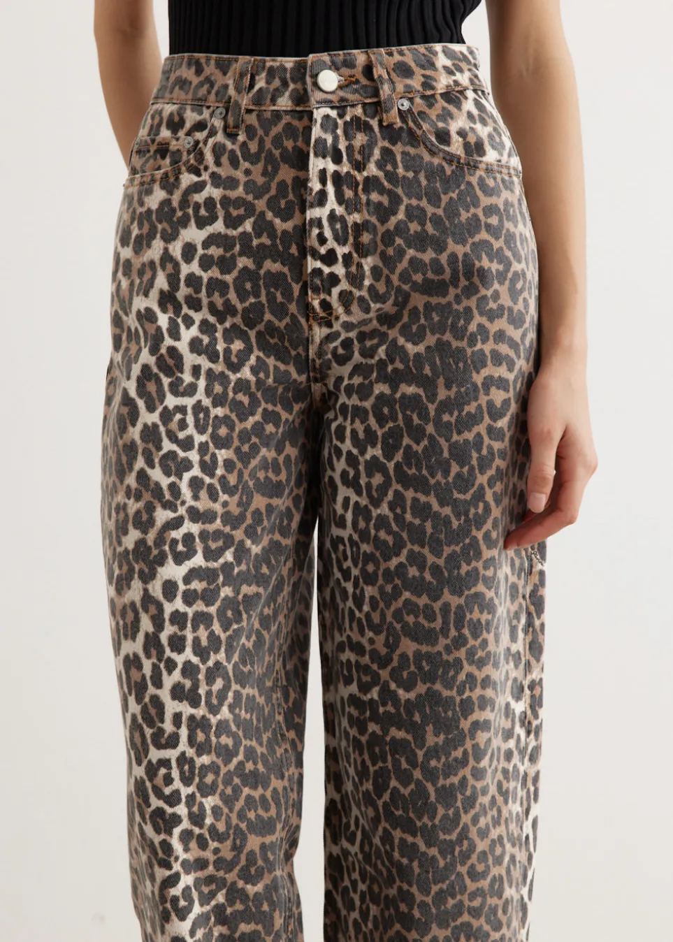 Print Denim Stary Jeans