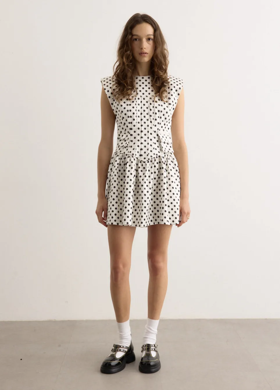 Printed Double Satin Corset Mini Dress