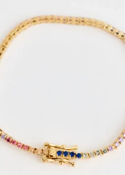Rainbow Tennis Bracelet