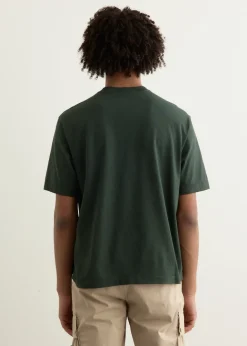 Regular Fit Compass Patch Overdyed T-Shirt