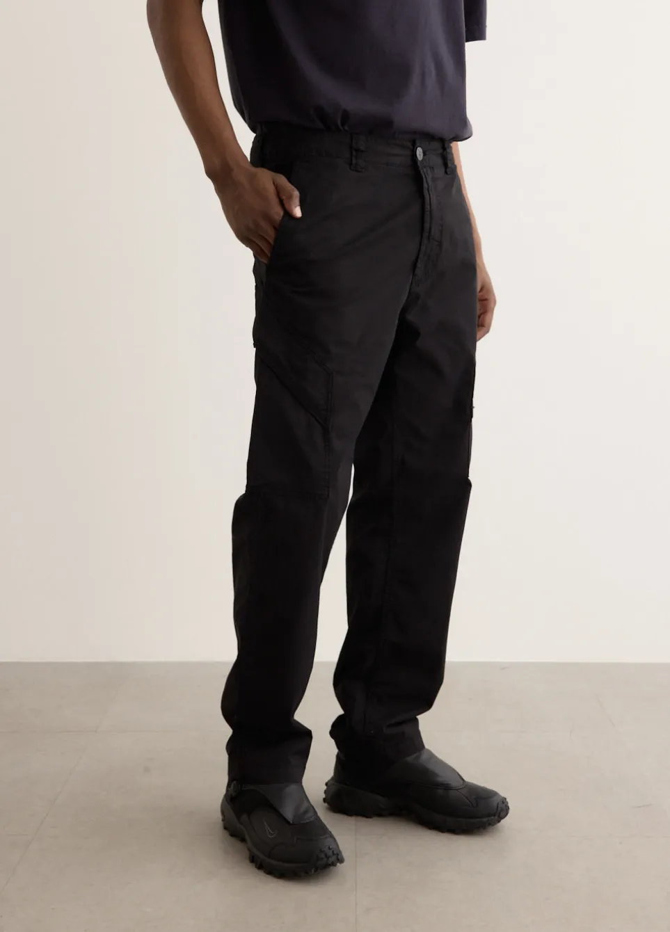 Regular Fit Supima Diagonal Cargo Pants