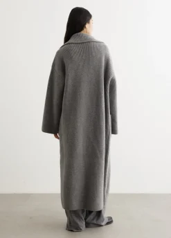 Rib-Knit Cardi Coat