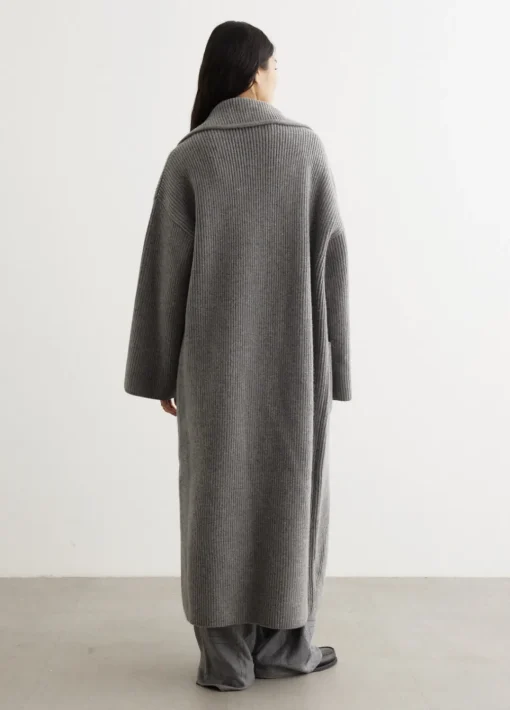 Rib-Knit Cardi Coat