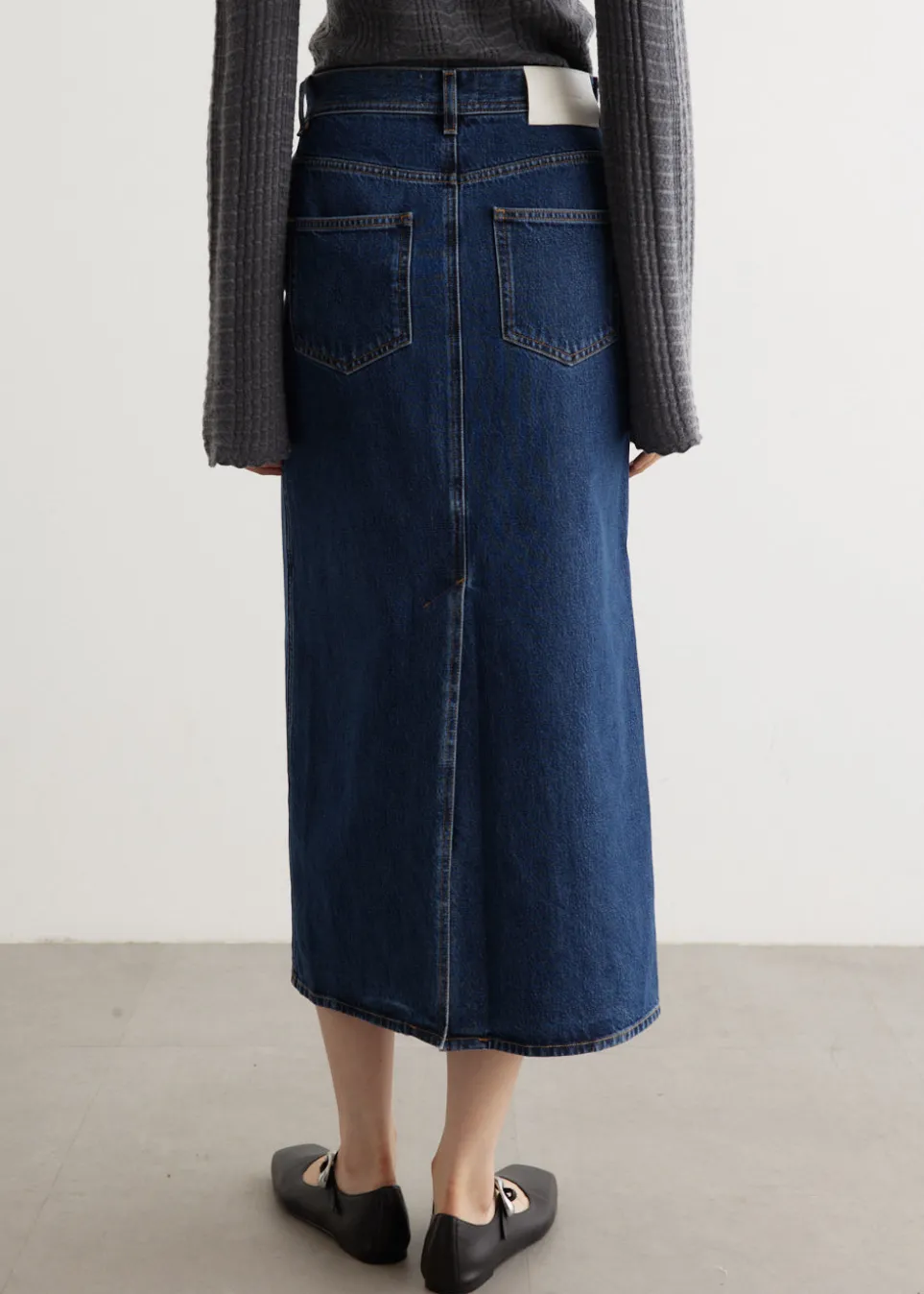 Rona Long Denim Skirt
