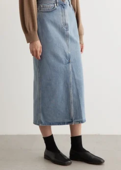 Rona Long Denim Skirt