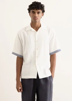 Rope Embroidery Camp Collar Shirt