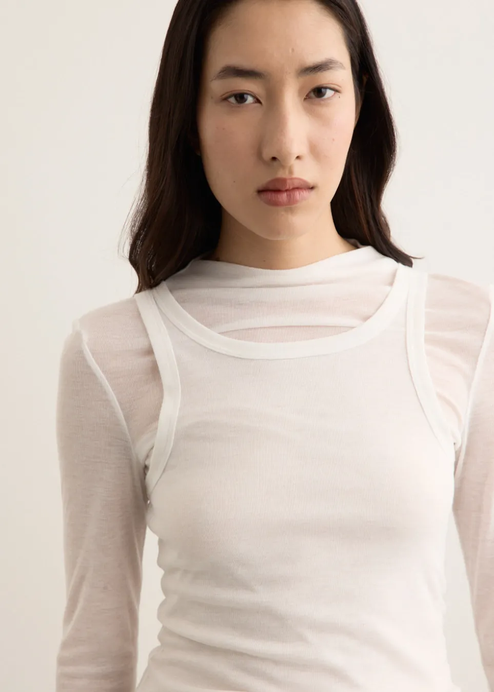 Shade Double Layer Long Sleeve Top