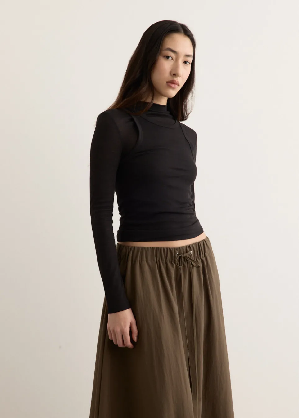 Shade Double Layer Long Sleeve Top