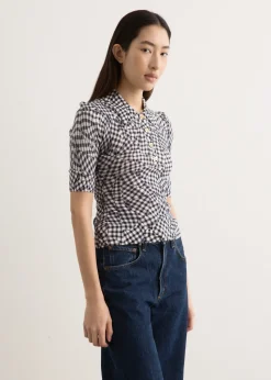 Sheer Cotton Printed Polo