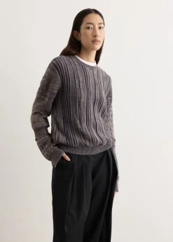 Shutter Rope Fitted Crewneck Jumper