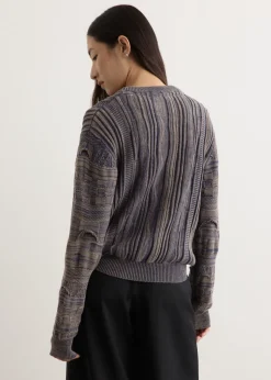 Shutter Rope Fitted Crewneck Jumper