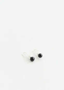 Silver Floral Droplet Earrings