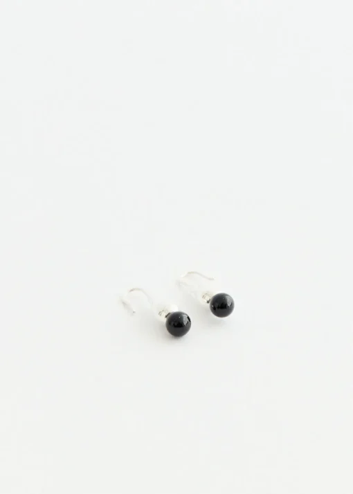 Silver Floral Droplet Earrings