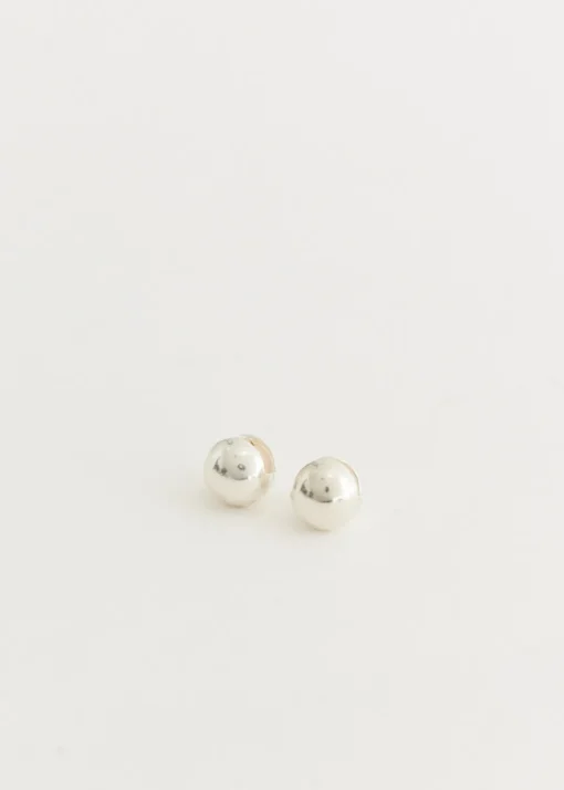 Silver Sphere earrings