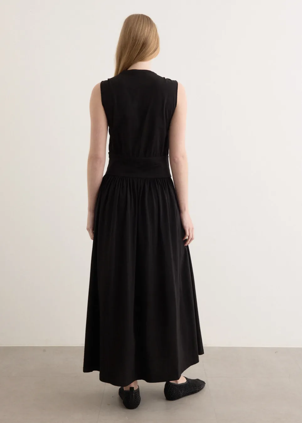 Sleeveless Cotton T-Shirt Dress