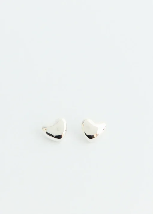 Small Voluptuous Heart Earrings