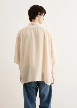 Soft Linen Open Collar BIG Shirt