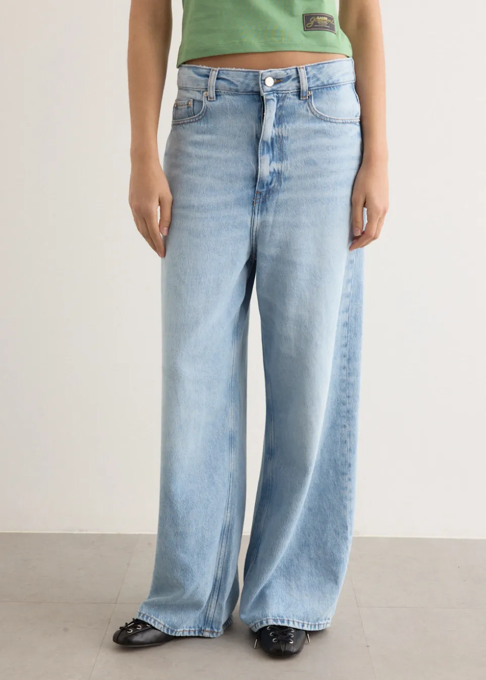Soft Rigid Denim Baggy Jeans