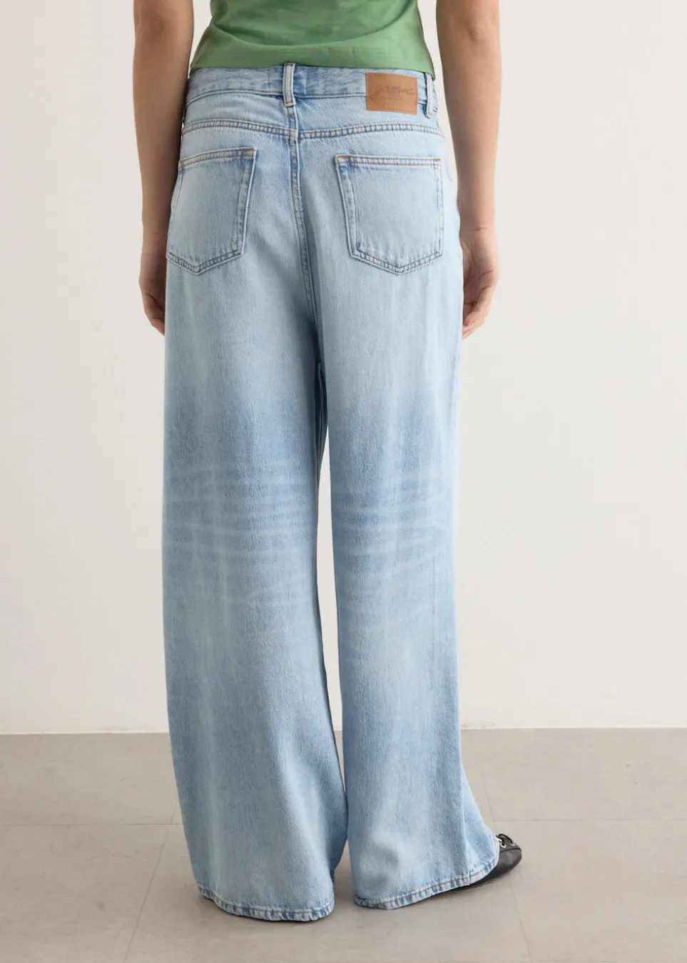 Soft Rigid Denim Baggy Jeans