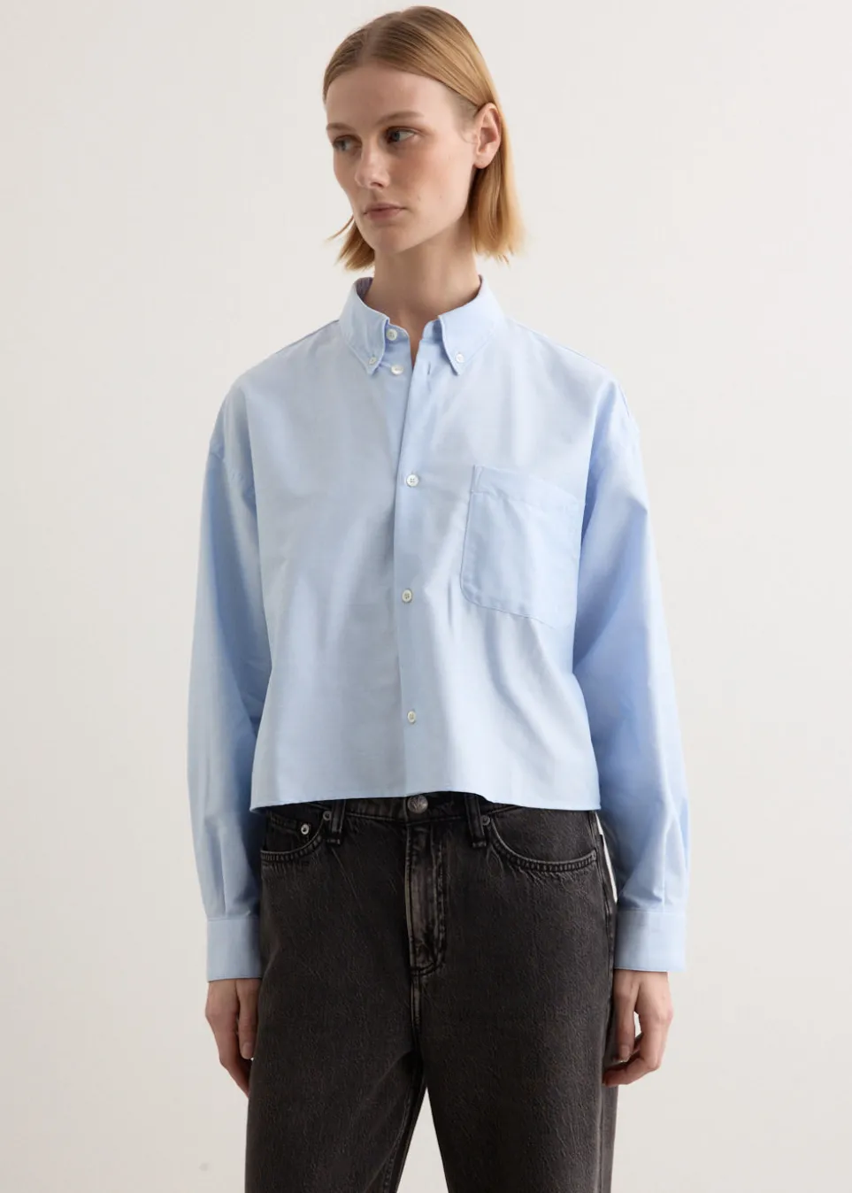 Sophia Button Down Logo Shirt