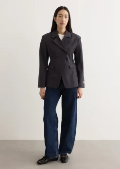 Stretch Stripe Blazer