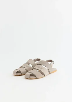 Stripe Flat Sandals