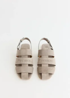 Stripe Flat Sandals