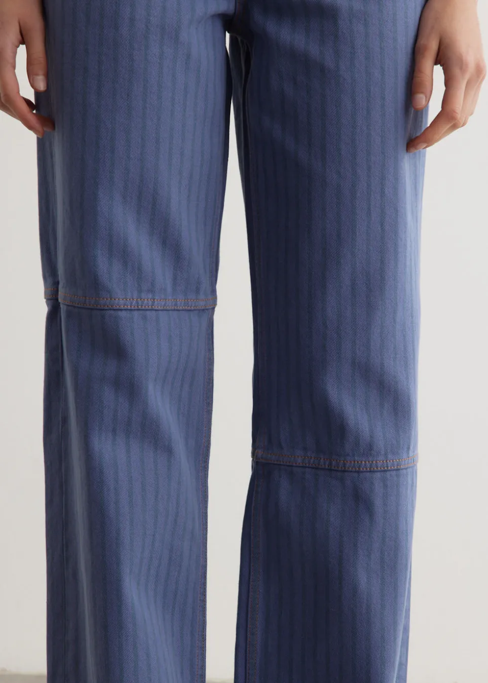 Stripe Overdyed Denim Jeans