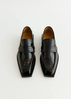 Studs Square Toe Loafers