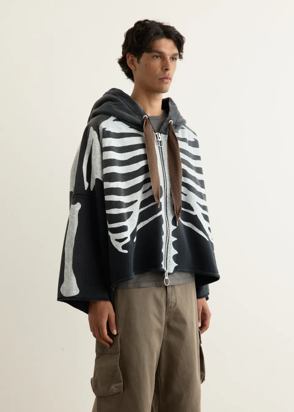 SWT Knit DEVIL Hoodie Blouson (BONE)