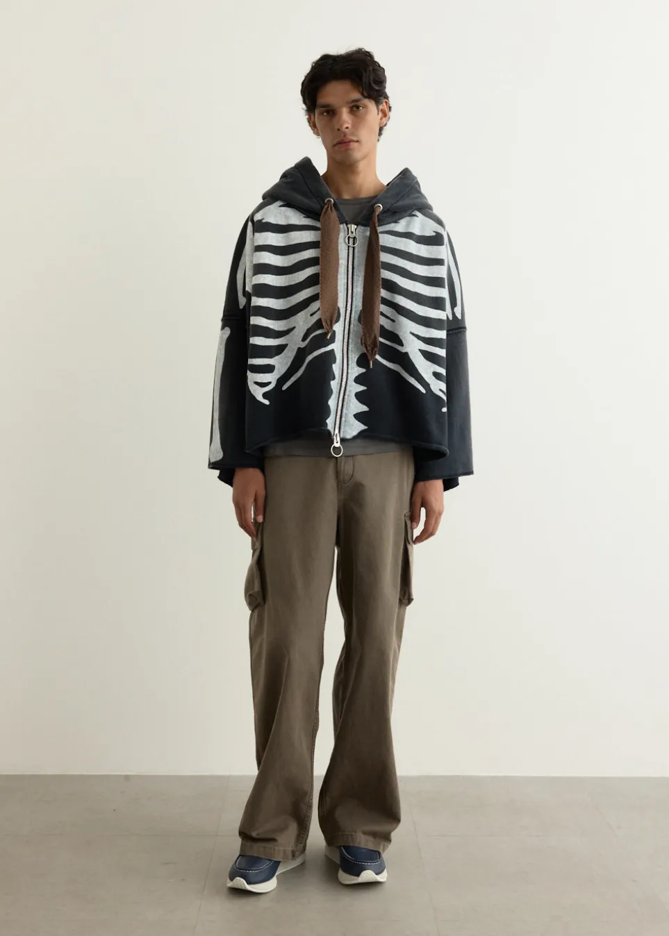 SWT Knit DEVIL Hoodie Blouson (BONE)