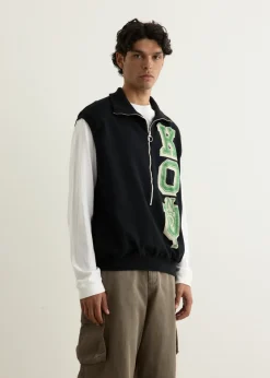 30/-SWT Knit Half Zip Vest (KO.U)