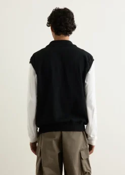 30/-SWT Knit Half Zip Vest (KO.U)