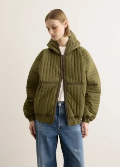 Taped Quilted Hoody