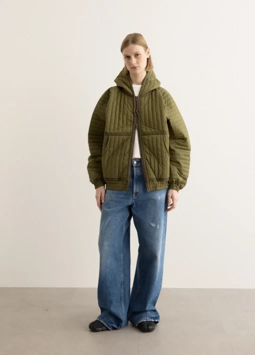 Taped Quilted Hoody