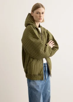 Taped Quilted Hoody