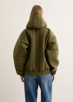 Taped Quilted Hoody