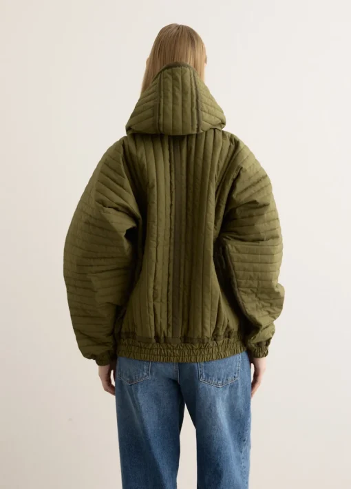 Taped Quilted Hoody