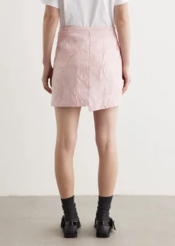 Textured Cloque Mini Skirt