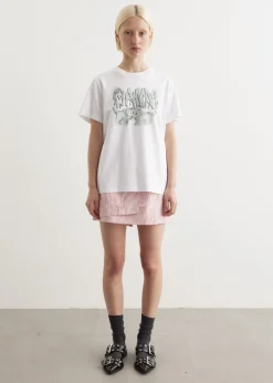 Textured Cloque Mini Skirt