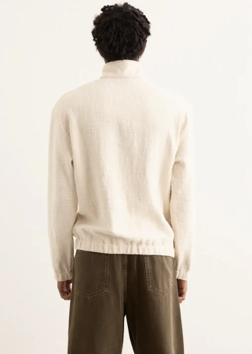 Textured Cotton Pullover
