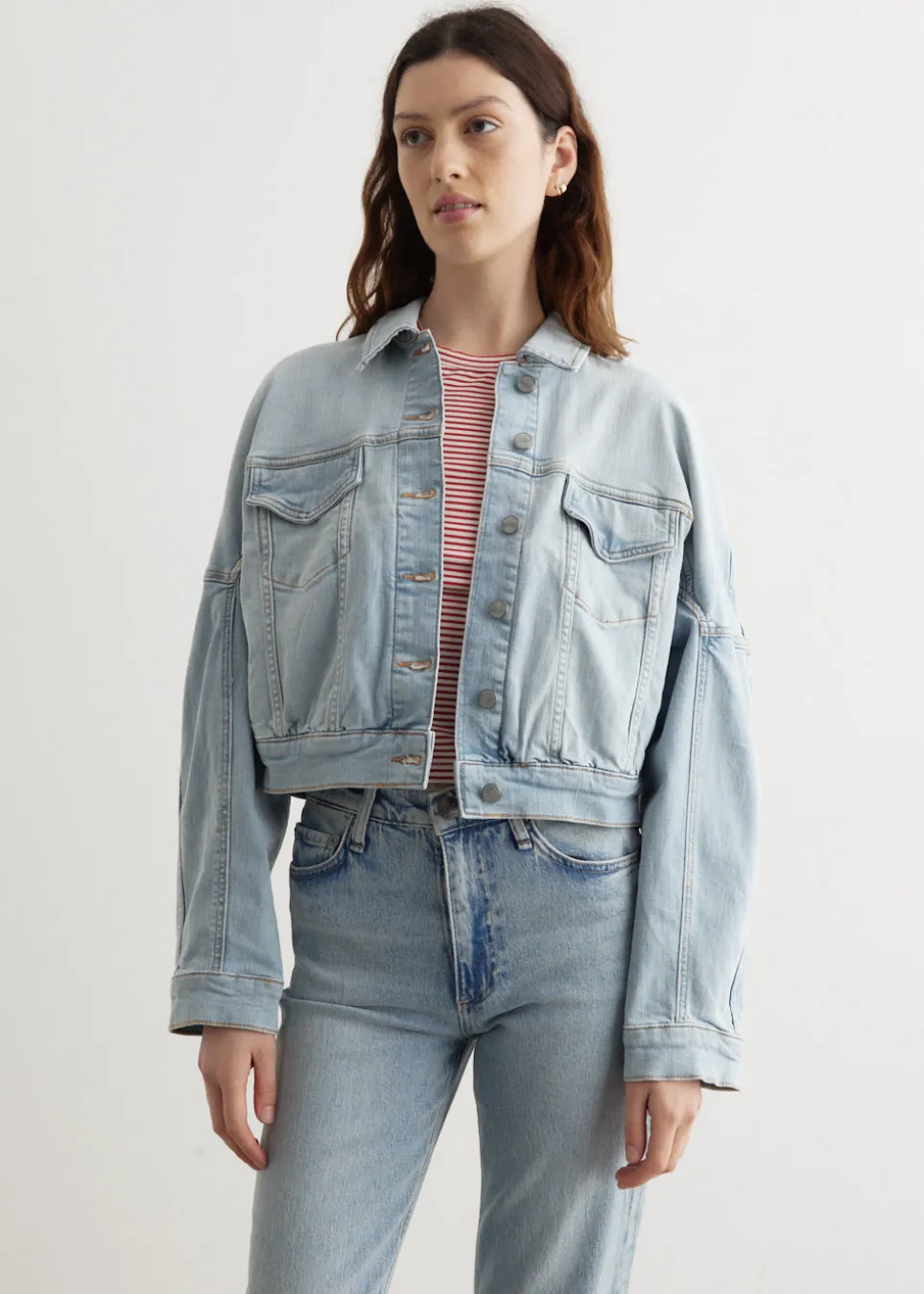 Tint Denim Bomber Jacket