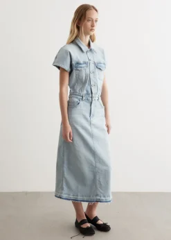 Tint Denim Midi Dress