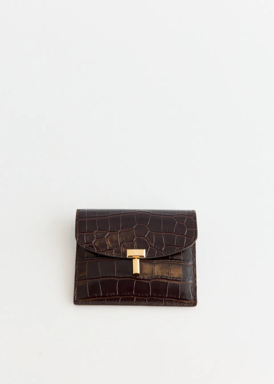 T-Lock Croco-Embossed Cardholder
